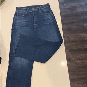 MOTHER Dark Blue Ankle Jeans